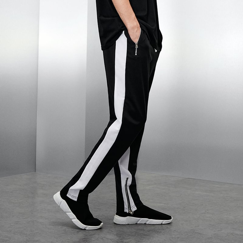 Slim Sport Trousers (Pocket zips: anti-theft & anti-drop) / Techwear Club / Techwear