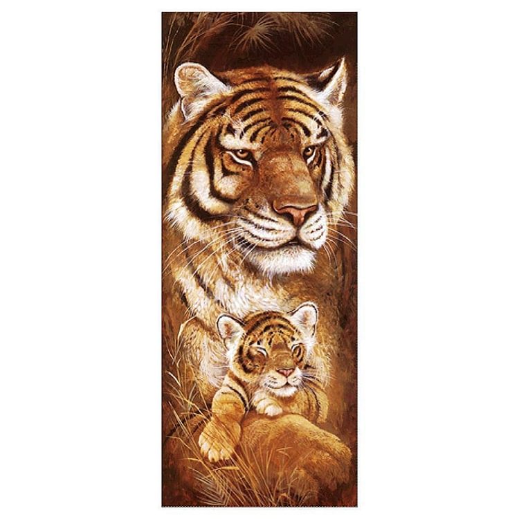 Tiger - Full Square Drill Diamond Painting - 25x55cm(Canvas)