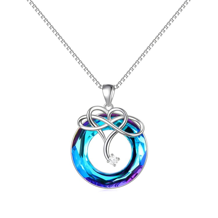 For Friend - S925 You Are My Person Crystal Infinity Necklace