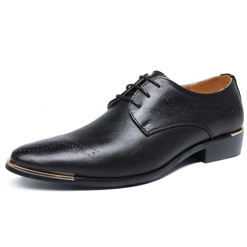 Business Formal Suit Man Leather Shoes-Corachic