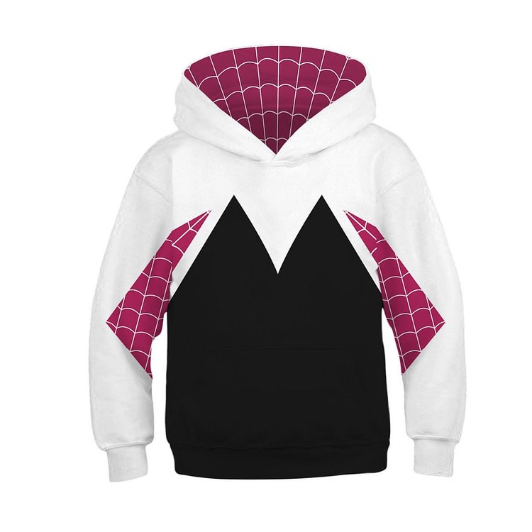 Kids Spider-Gwen Hoodie Unisex hooded Sweatshirt-Mayoulove