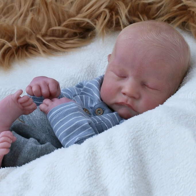  20'' Truly Myers Reborn Newborn Baby Doll Boy with Brown Hair - Reborndollsshop.com®-Reborndollsshop®