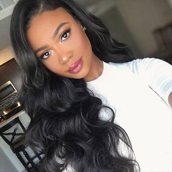 HD Melted Lace Wig丨10-38 Inches Black Body Wave Hair丨4x4 Ultra Thin Seamless Lace Wig That Fits To The Scalp
