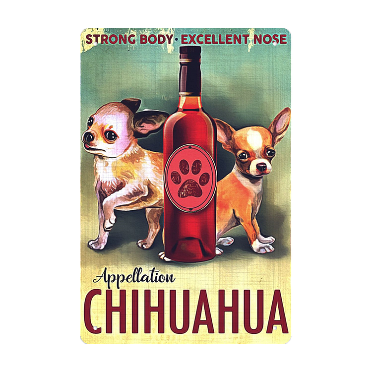 Chihuahua Dog - Vintage Tin Signs