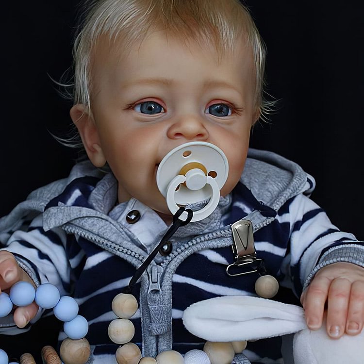  [This Is Lovely Baby] 20" Blond Hair Cloth Reborn Toddler Babies Doll Boy With Two Teeth - Reborndollsshop.com-Reborndollsshop®