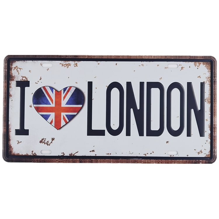 I love Coffee Beer Amsterdam Whiskey - Car Plate License Tin Signs/Wooden Signs - 15x30cm