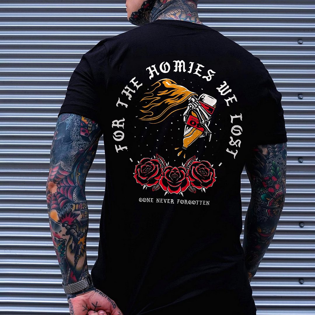 For The Homies We Lost Gone Never Forgotten Printed Men's T-shirt -  