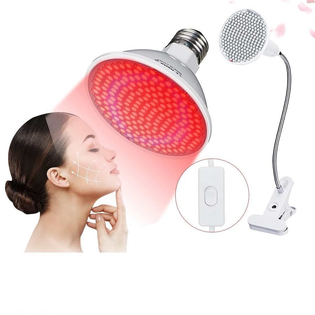Red Led Therapy Light Facial Spa Vitamin D Lamp Infrared - vzzhome