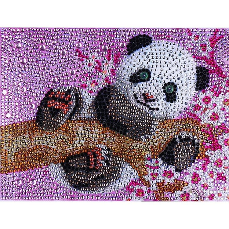 Panda Special Full Drill Diamond Painting 20X25CM(Canvas)-gbfke