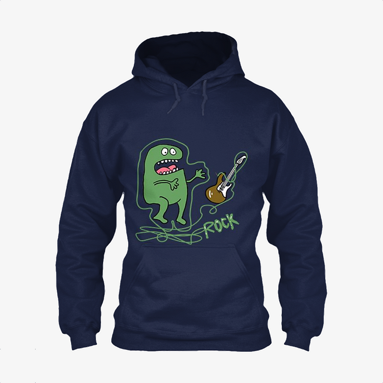 Little Monsters Playing Rock and Roll, Rock and roll Classic Hoodie