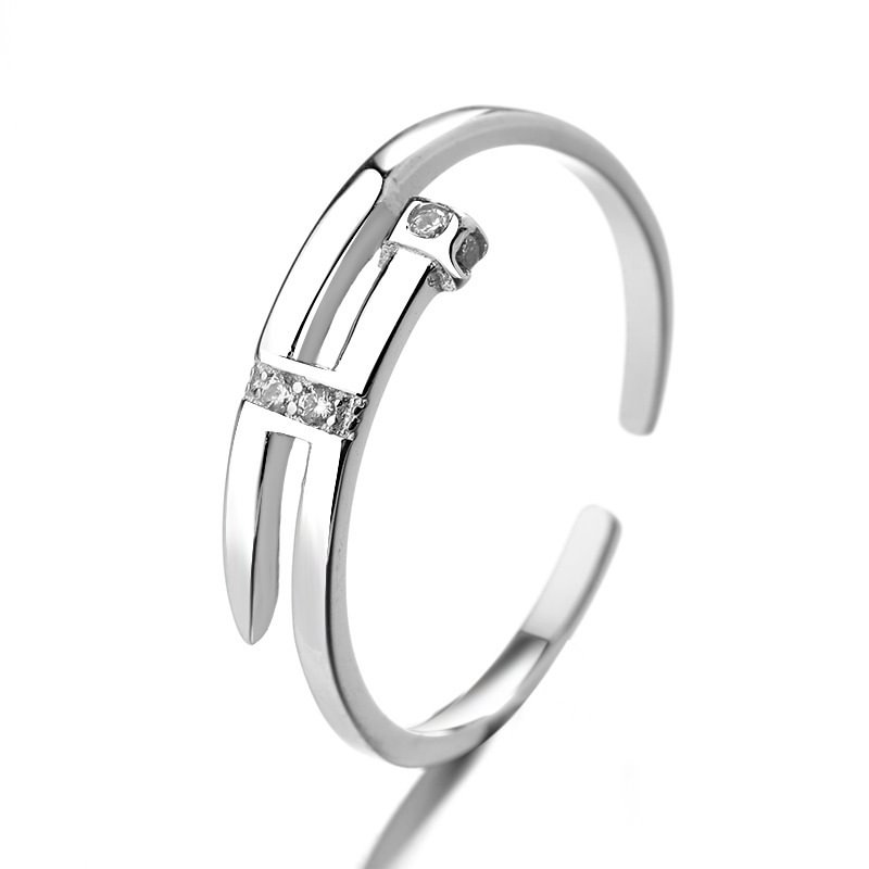Diamond Open Couple Rings