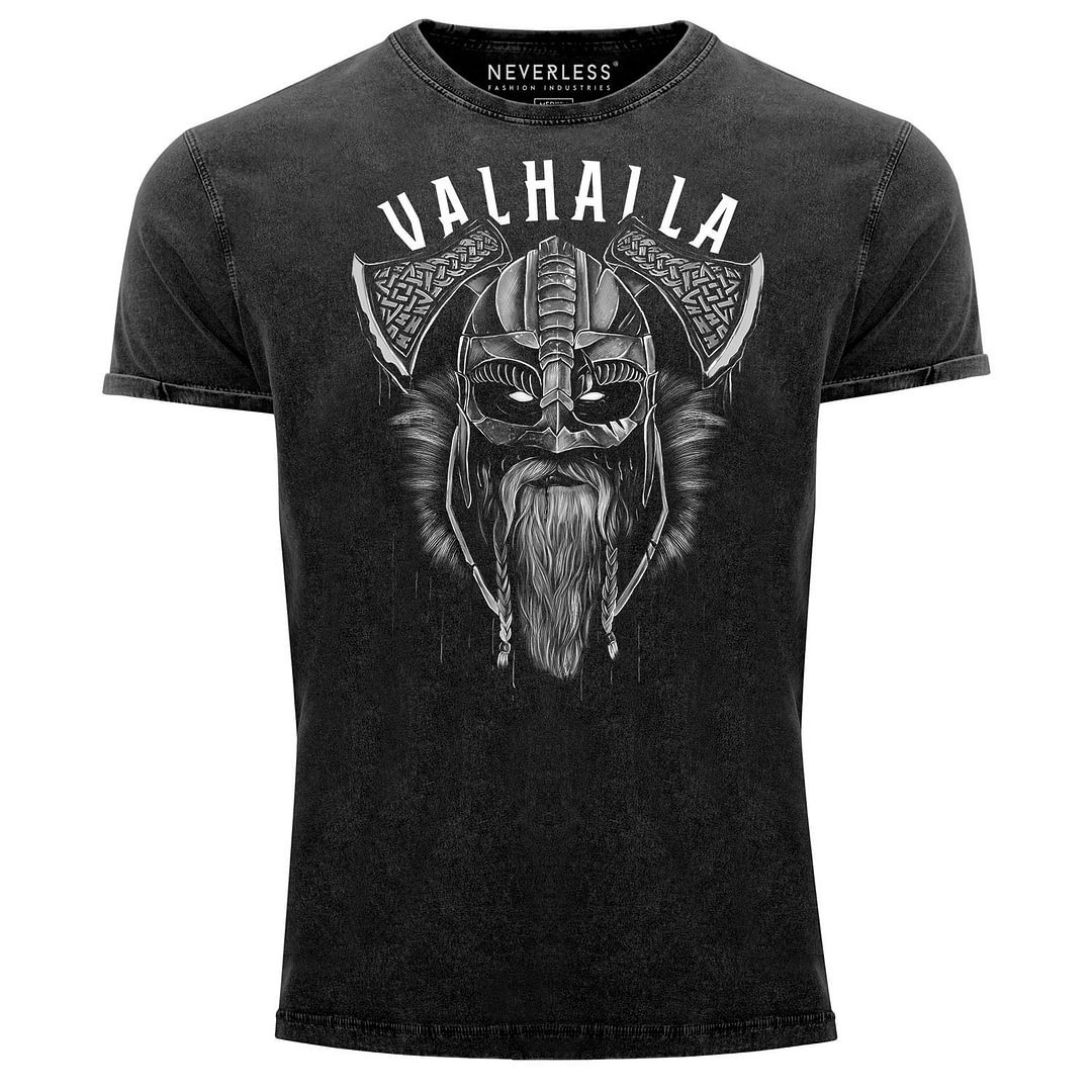 Men's sports and leisure retro printed short-sleeved T-shirt / [viawink] /