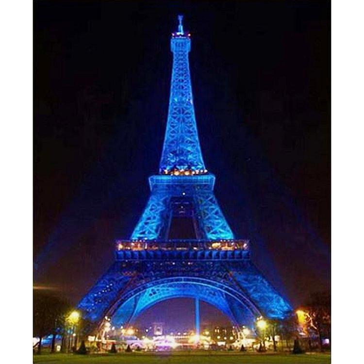 Eiffel Tower - Round Drill Diamond Painting - 30*40CM