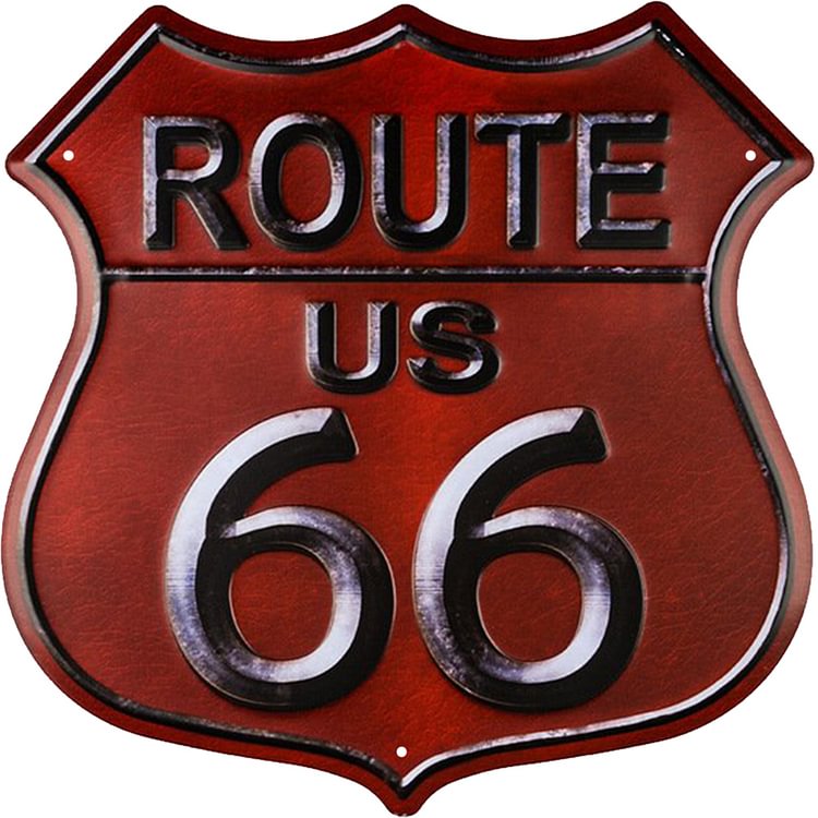 US ROUT 66 Road - Shield  Shape