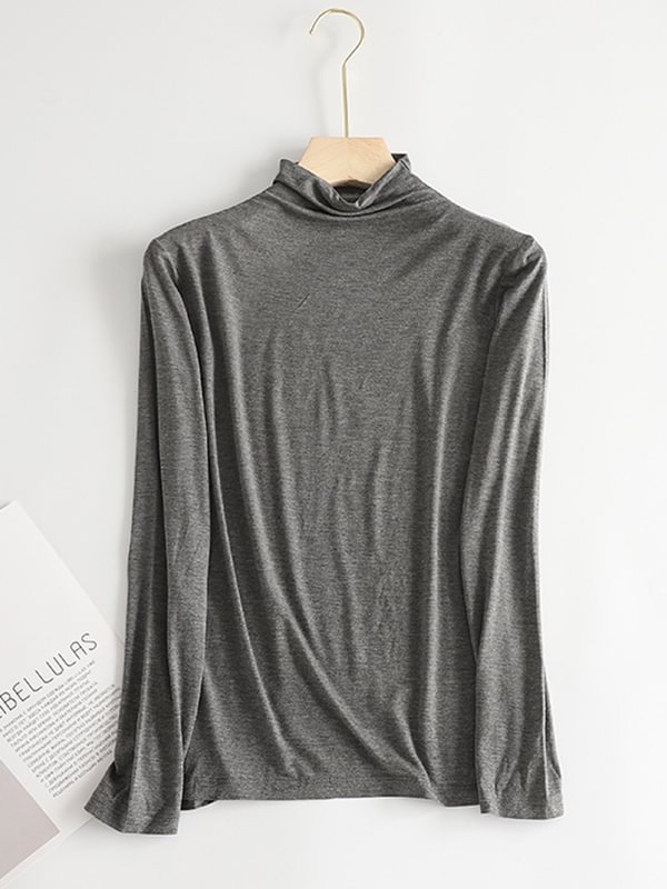 Comfortable Long Sleeve Modal T-Shirt Tops