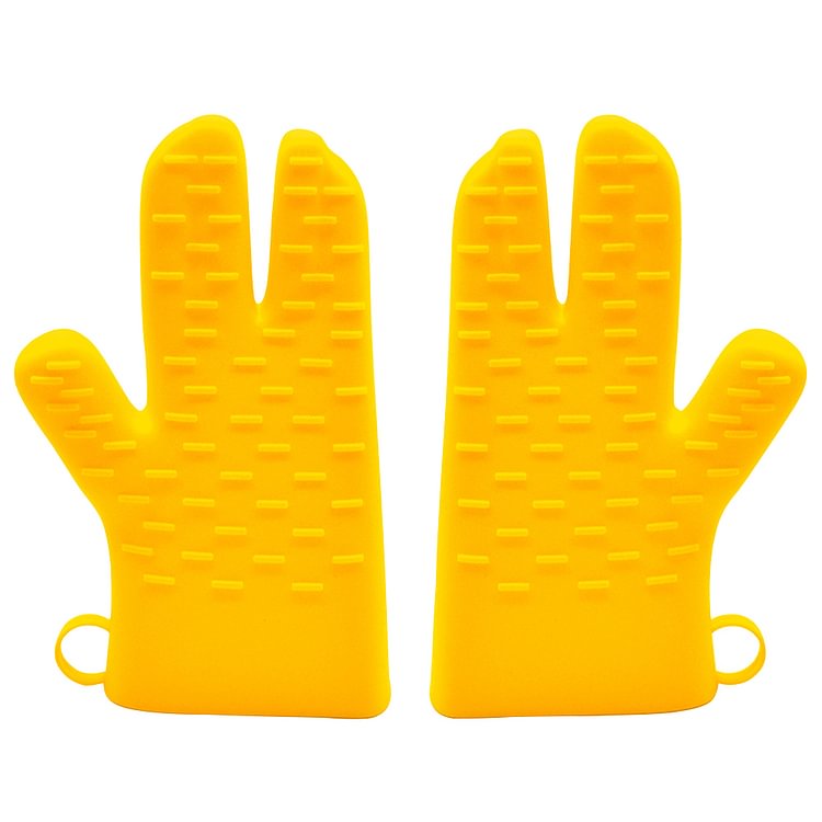 Heat Resistant Anti Scald Gloves Thickened Silicone Home Baking Oven Mitts