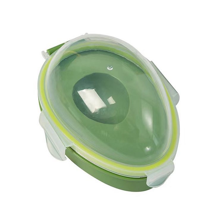 Snap on Lid Avocado Storage Container Keep Fresh Kitchen Food Saver Box