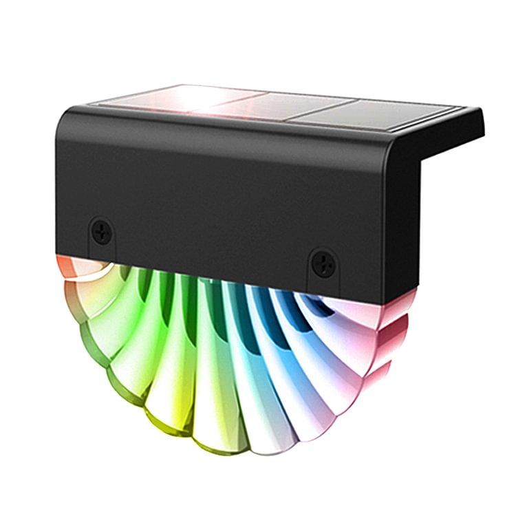 LED Charging Acrylic Shell Solar Power RGB Colorful Warm White Stair Light
