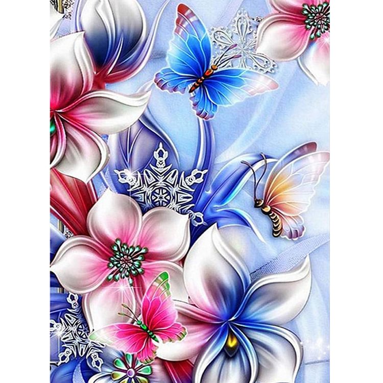 Butterfly Special Part Drill Diamond Painting 30X25CM(Canvas)-gbfke
