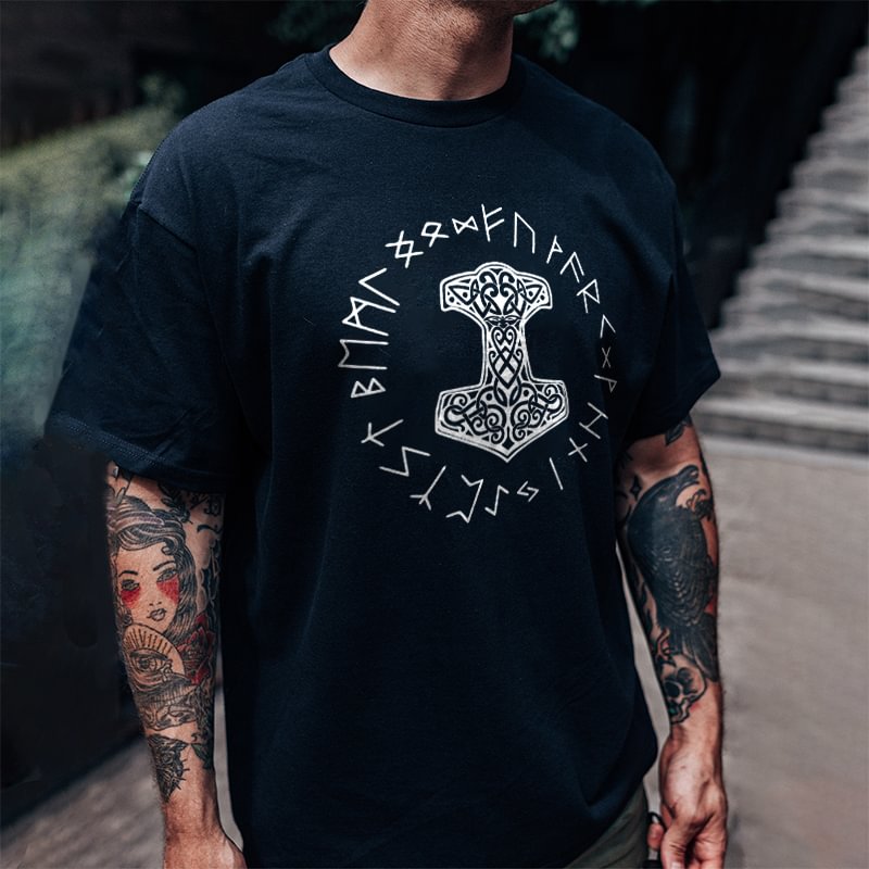 Men's anchor patterns casual T-shirt -  UPRANDY