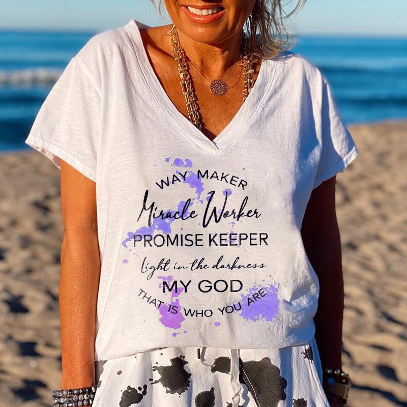 Promise Keeper My God Printed Hippie T-shirt