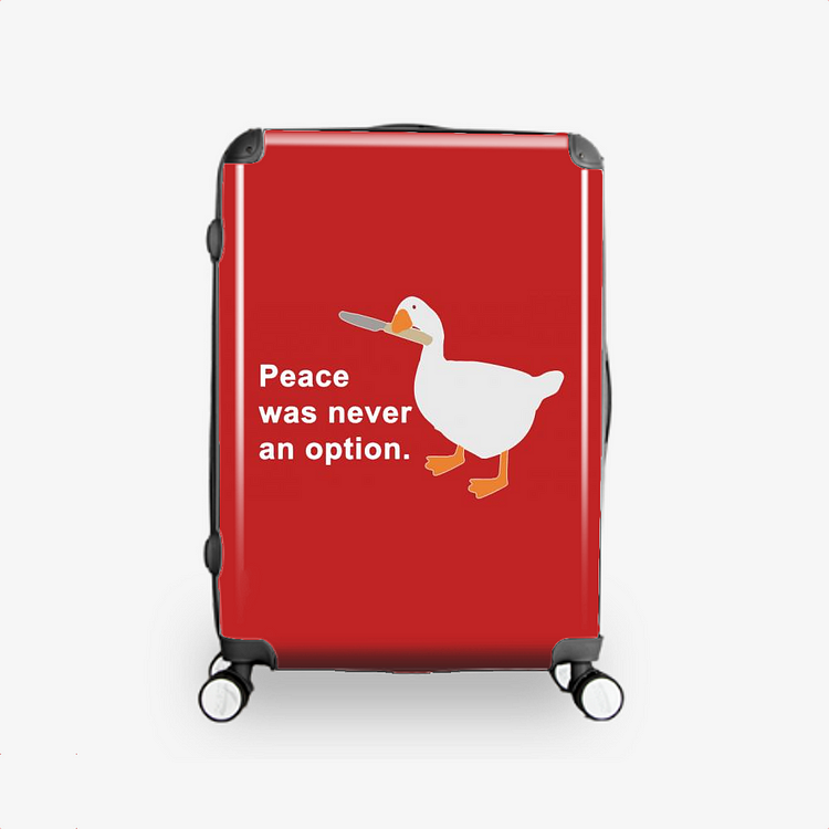 Peace Was Never An Option, Goose Hardside Luggage
