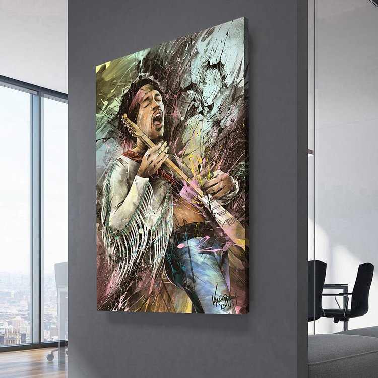 Legend Jimi Hendrix Canvas Wall Art