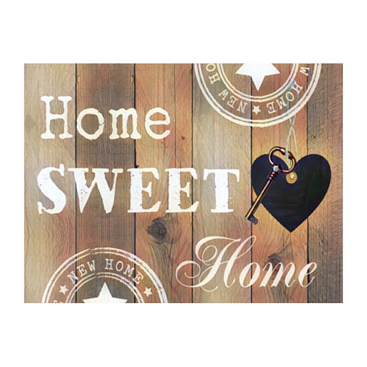 Home Sweet Home - Round Drill Diamond Painting - 40*30CM
