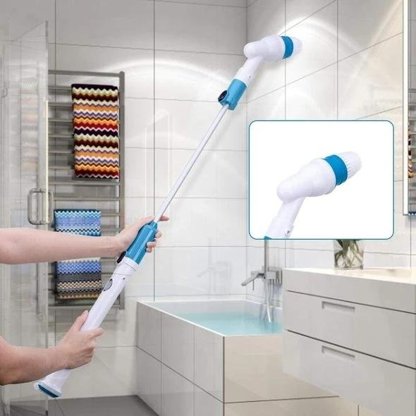 Electric Power Cleaning Scrubber With Extension Handle - CODLINS - codlins.com