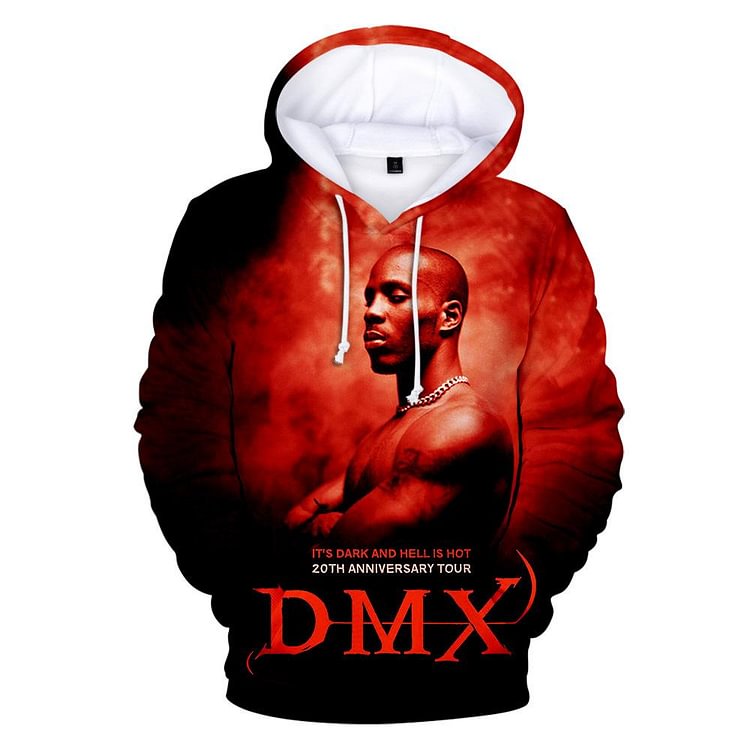 Unisex DMX Hoodie Earl Simmons 3D Pullover Sweatshirt-Mayoulove