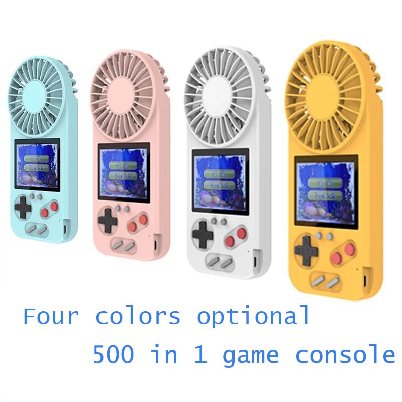 Portable USB Rechargeable Fan With Game Console Built-in Video Player For Kids、、sdecorshop