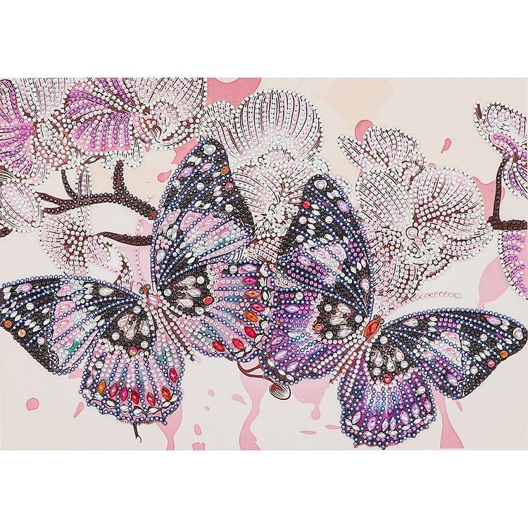 Butterfly - Special Shaped Drill Diamond Painting - 40x30cm(Canvas)