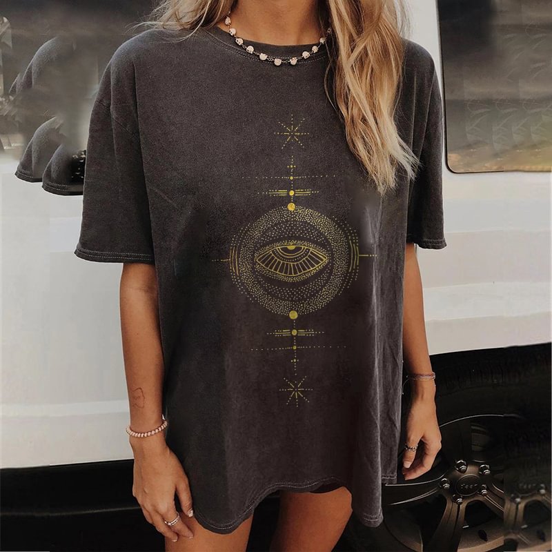   Evil eye pattern women's t-shirt designer - Neojana