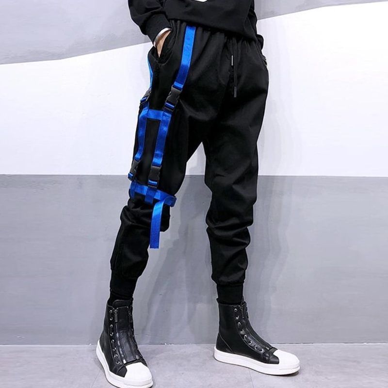 Blue Webbing Trousers / Techwear Club / Techwear