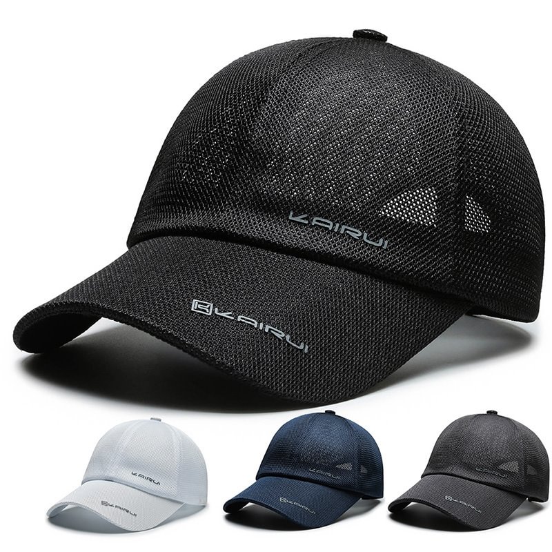 Outdoor leisure hat men's summer sunscreen baseball cap autumn women's outdoor fishing breathable thin mesh cap / [viawink] /