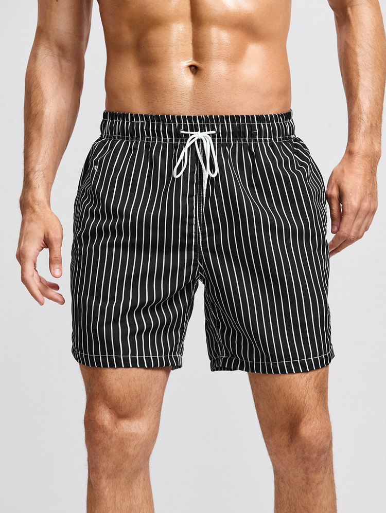 Men's Loose Print Casual Beach Shorts