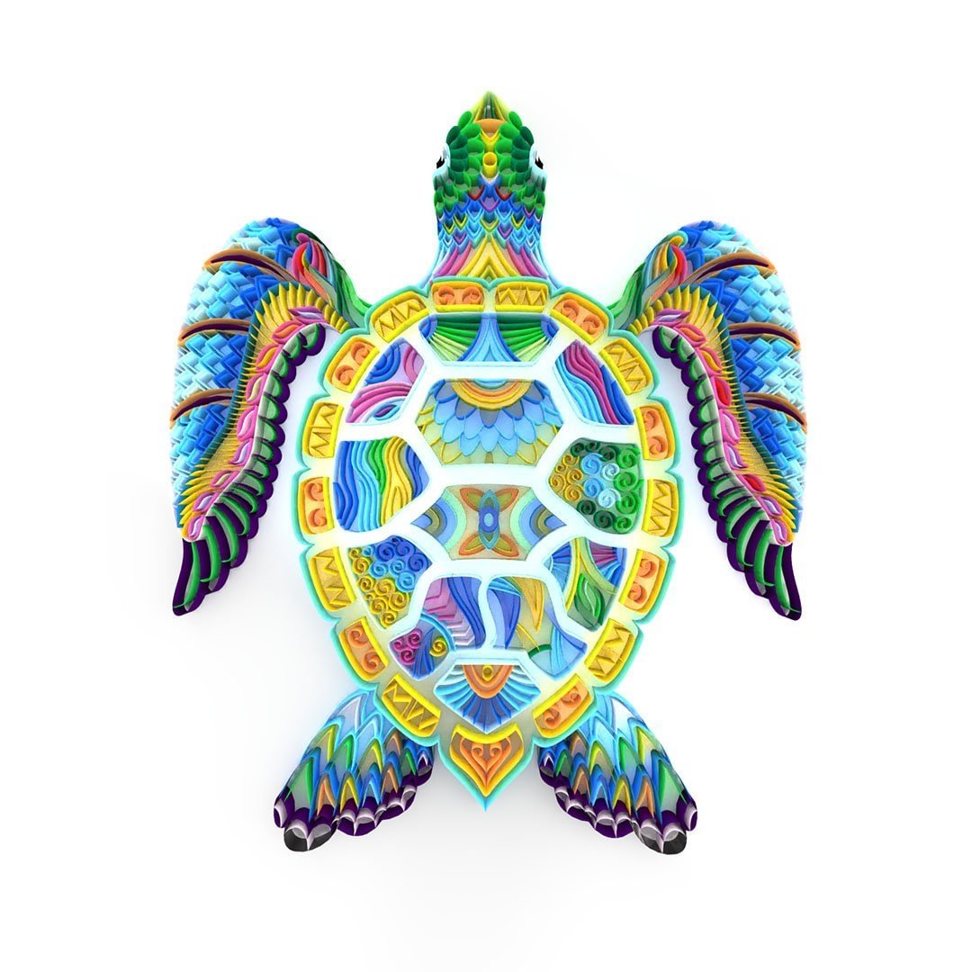 JEFFQUILLING™-JEFFQUILLING™ Paper Filigree painting Kit-Sea turtle