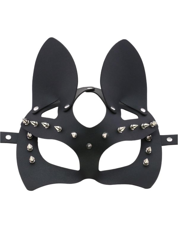 Goth Punk Rivets Masquerade Mask