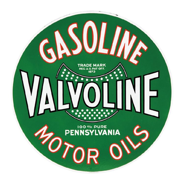 Gasoline Motor Oils -Round Tin Signs - 30*30CM