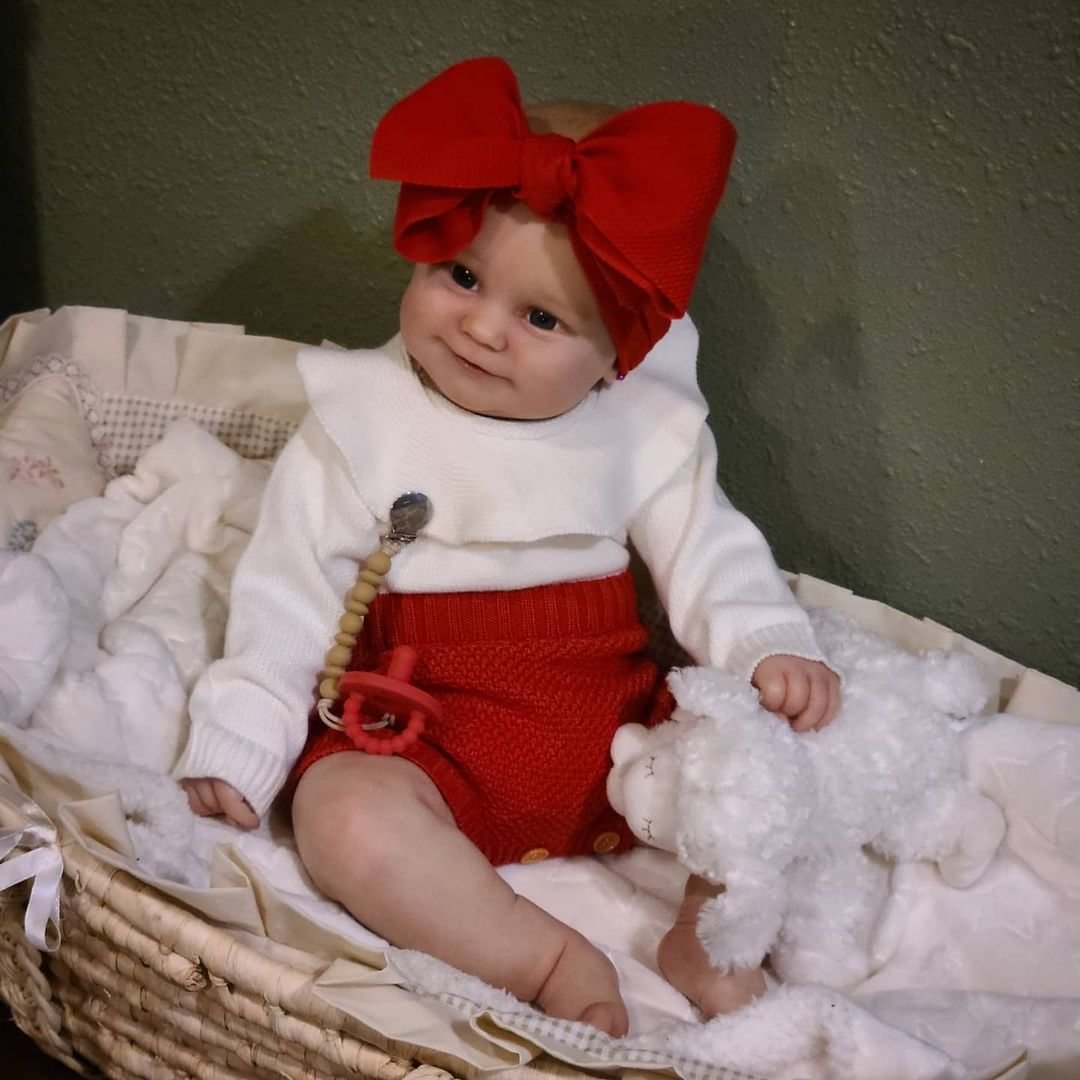 [Christmas Specials]20"Cute Real Lifelike Handmade Silicone Reborn  Baby Girl Lousia