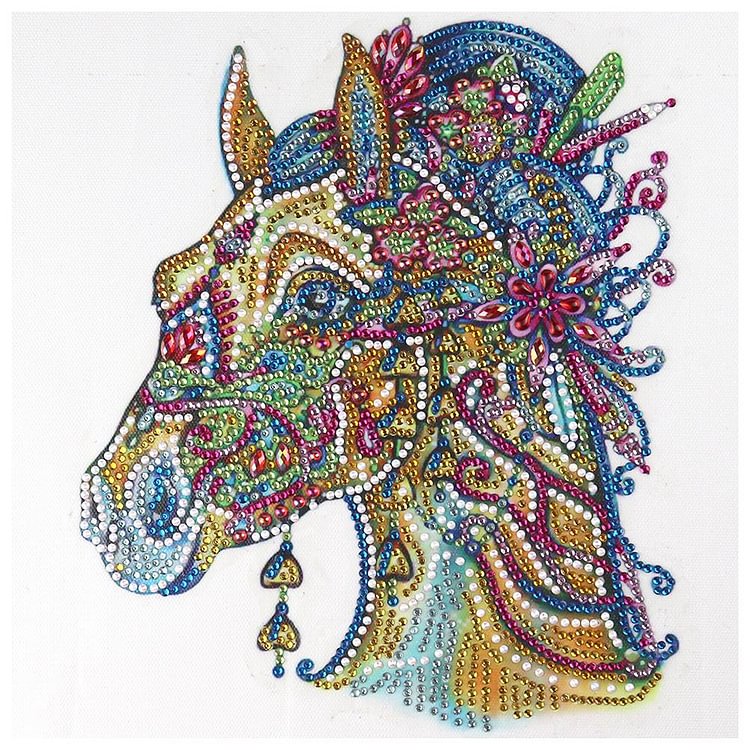 Horse - Special Shaped Drill Diamond Painting - 30x30cm(Canvas)