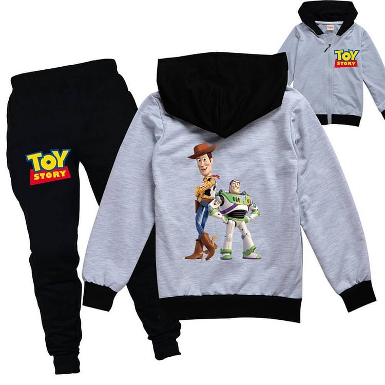 Sheriff Buzz Lightyear Toy Story Print Girls Boys Jacket Joggers Suit-Mayoulove