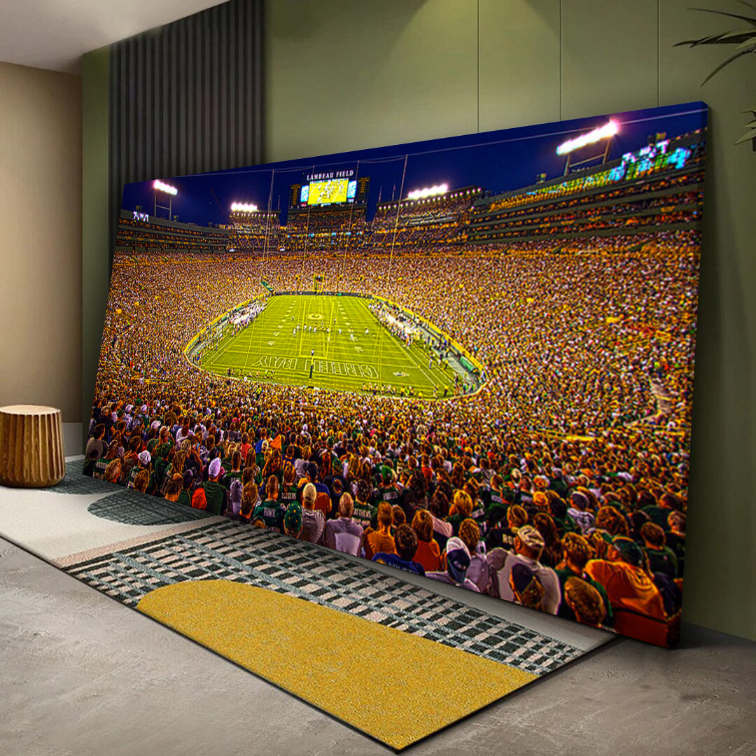 Lambeau Field Stadium Green Bay Packers Canvas Wall Art