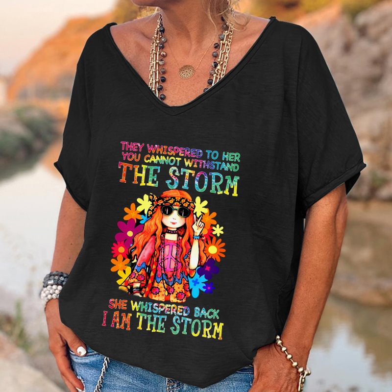 I'm The Storm Printed Hippie T-shirt