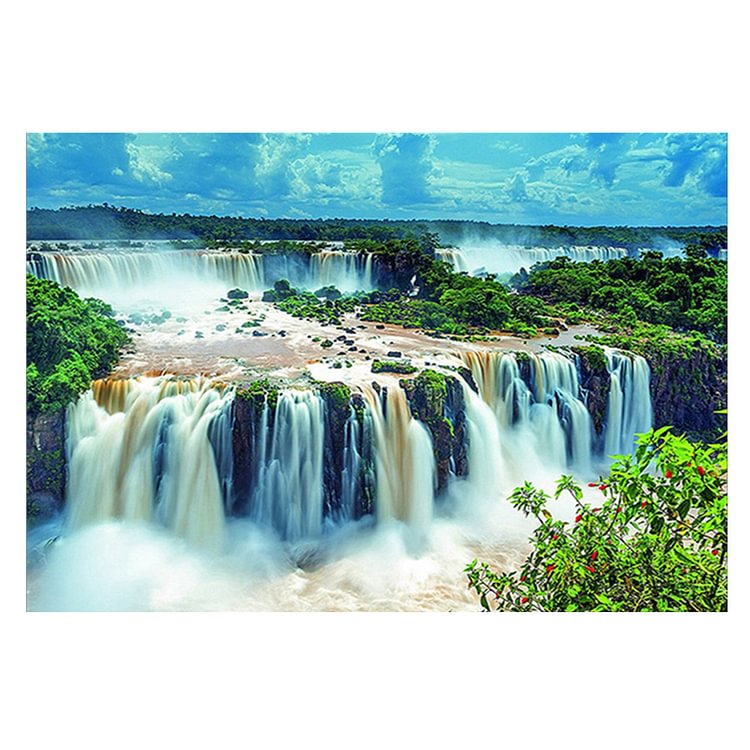 Grand Waterfalls - Special Shaped Diamond Painting - 25*30CM