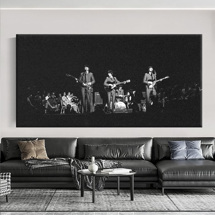 The Beatles 1964 Us Tour Canvas Wall Art