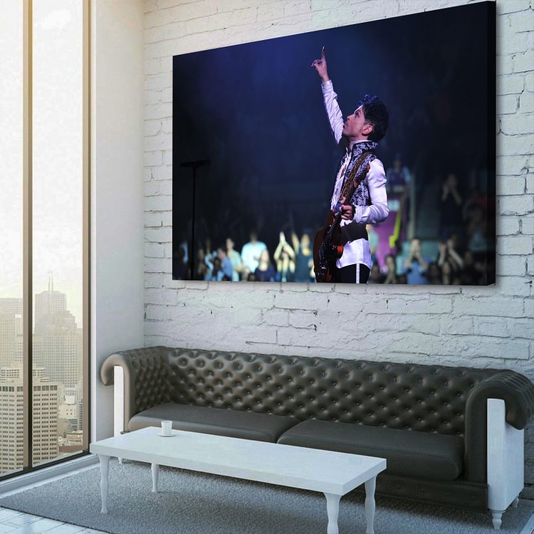 Prince Rogers Nelson Concert Live Canvas Wall Art