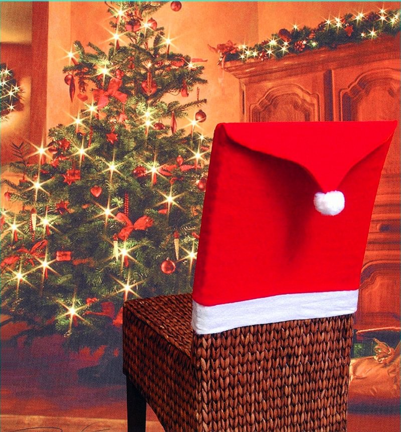 Minnieskull Christmas Hat Design Decorative Soft Chair Cover - Minnieskull