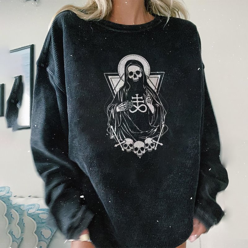   Punk skeleton divination sweatshirt - Neojana