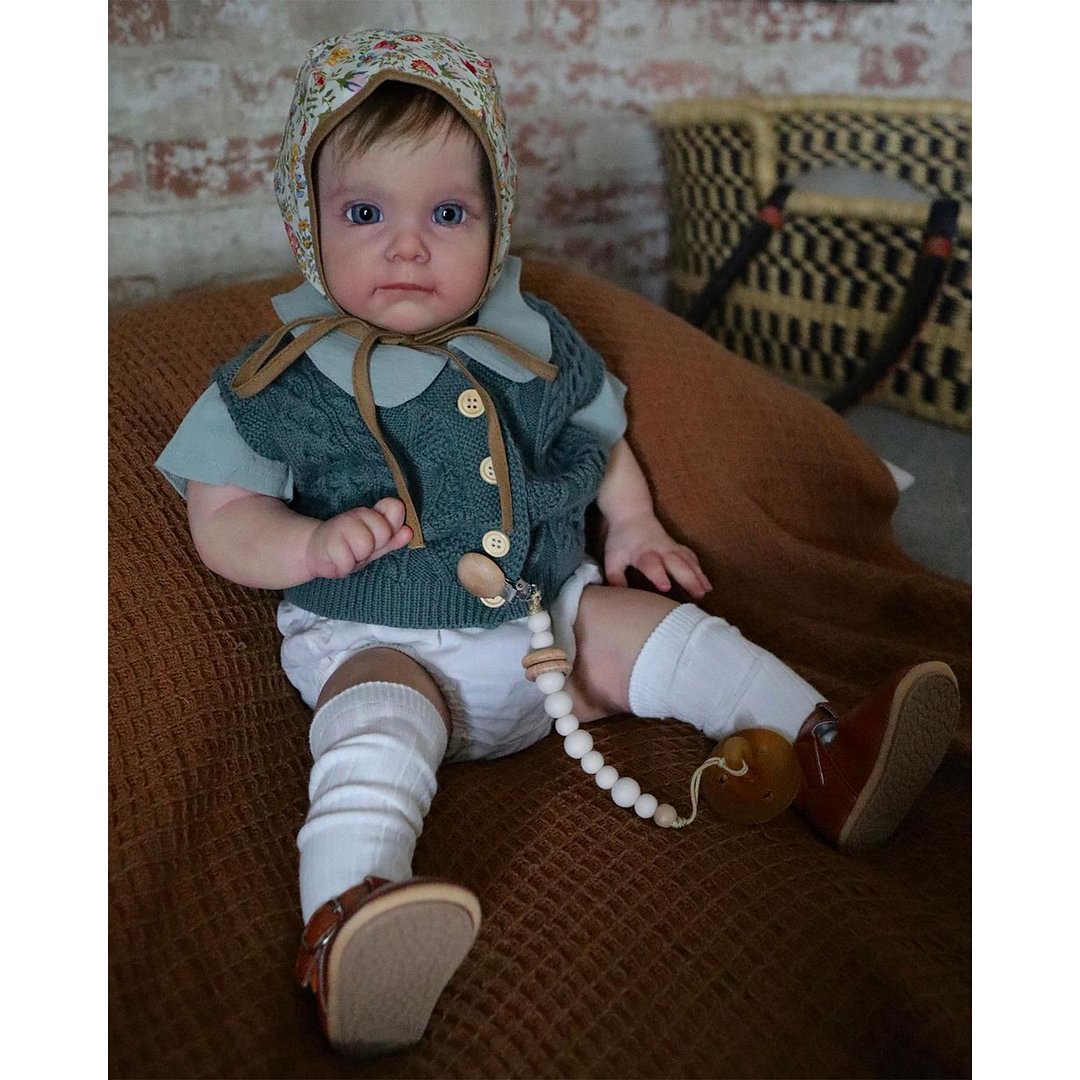 17'' Sweet Sleeping Reborn Baby Toddler Doll with Boyish Look Named Jaxon